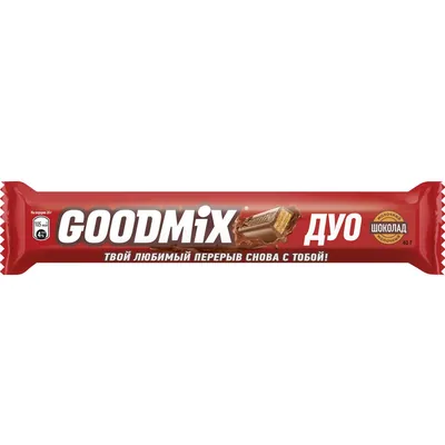 Шок. батончик GOODMIX ДУО 40гр